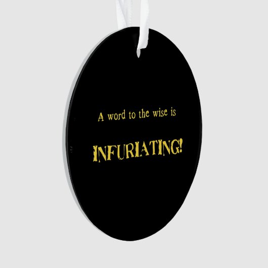 Funny 'Word to the Wise' Humor (devant)