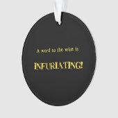 Funny 'Word to the Wise' Humor (devant)