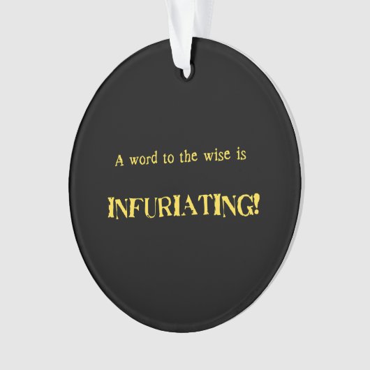 Funny 'Word to the Wise' Humor (devant)