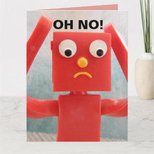 FUNNY WORDT OUDER OH NEE! RUBBER MAN BIG KAART