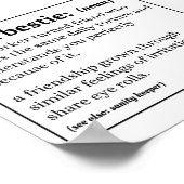 Funny Work Bestie Poster (Hoek)