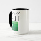 Funny Work Colleague Spreadsheet Gift Coffee Mug,  Mok (Voorkant links)