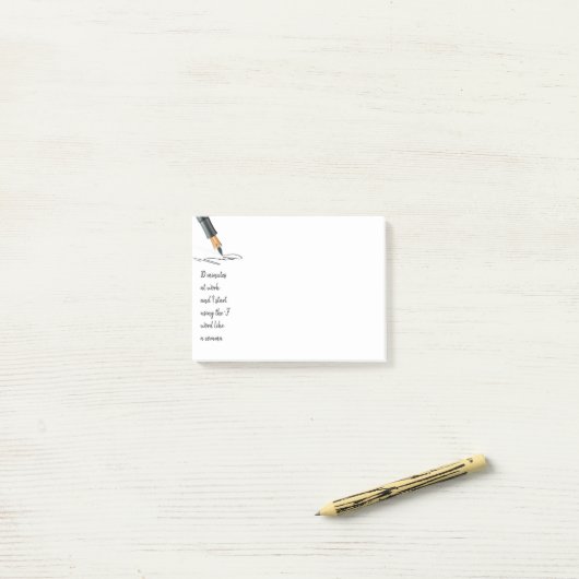 Funny Work Gezegde Funny Quote Post-it Notes (Op bureau)