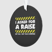 Funny Work Meme - Working Overtime Factory Worker Ornament (voorkant)