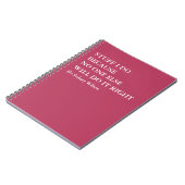 Funny Work Notebook for Doers Who Do It Right Notitieboek (Linkerzijde)
