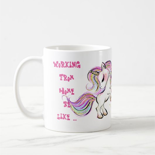 Funny Working from Home Mok Unicorn Madness (Links)