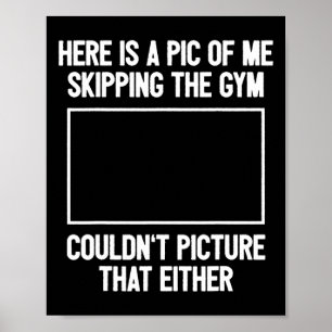 Funny Workout Bodybuilding Fitness I Afbeelding Sk Poster
