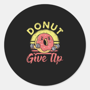 Funny Workout Fitness Gym Barbell Ronde Sticker