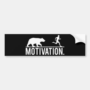 Funny Workout Motivation - Beer Chasing Jogger Bumpersticker