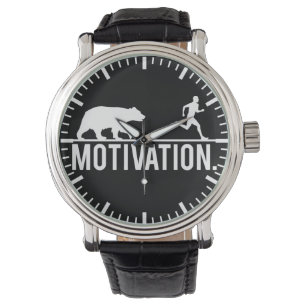 Funny Workout Motivation - Beer Chasing Jogger Horloge