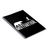 Funny Workout Motivation - Beer Chasing Jogger Notitieboek (Rechterzijde)