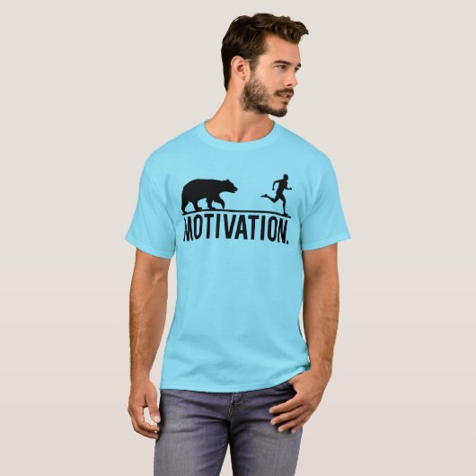 Funny Workout Motivation - Beer Chasing Jogger T-shirt (Voorkant volledig)