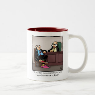 Funny Workplace Attentie om de Mok van de Humor in
