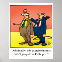 Funny Workplace Humor - Vertrouwen - Poster