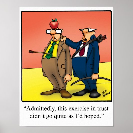 Funny Workplace Humor - Vertrouwen - Poster (Voorkant)
