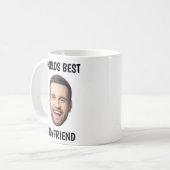 Funny Worlds Best Boyvriend Coffee Mok Foto (Voorkant links)