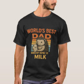 Funny World's Best Dad T-Shirt - Schattigee Egel W (Voorkant)