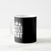 Funny World's Okayest Pilot Airplane Koffiemok (Voorkant links)