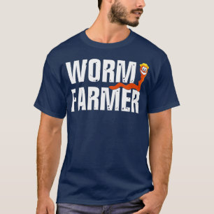 Funny Worm Boerderij Gift Idee voor boeren T-shirt