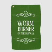 Funny Worm Burner op de Fairway Golfhanddoek (Voorkant)