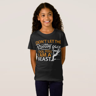Funny worstelen girl shirt - Ik ben een beest