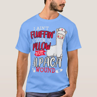 Funny Wound Care Neurse Alpaca Llama Pun Gezegde G T-shirt