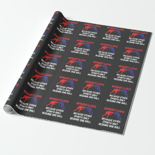 Funny Wrestling Andere sport vereist slechts één b Cadeaupapier