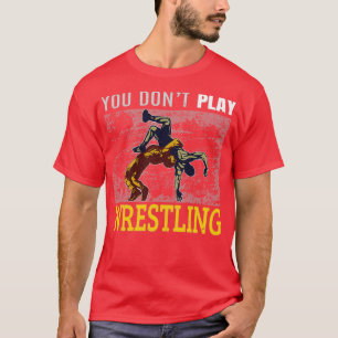 Funny Wrestling Design Gift voor Wrestler T-shirt