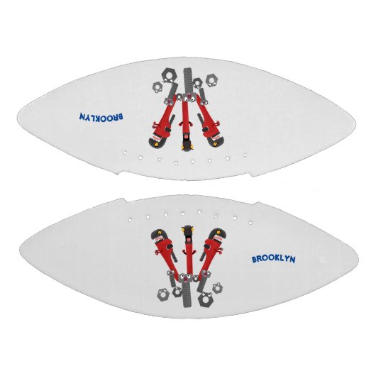 Funny wright Monster tools humor cartoon American Football (Panelen)