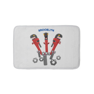 Funny wright Monster tools humor cartoon Badmat
