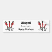 Funny wright Monster tools humor cartoon Bumpersticker (Voorkant)