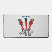 Funny wright Monster tools humor cartoon Bureaumat (Voorkant)