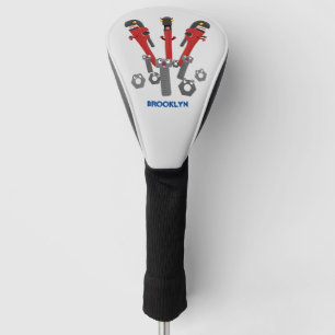 Funny wright Monster tools humor cartoon Golfheadcover