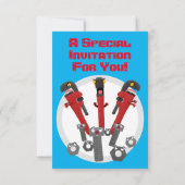 Funny wright Monster tools humor cartoon Kaart (Achterkant)