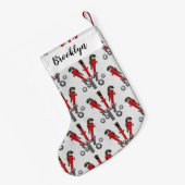 Funny wright Monster tools humor cartoon Kleine Kerstsok (Achterkant (Hangend))