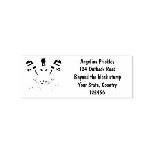 Funny wright Monster tools humor cartoon Rubberstempel