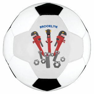 Funny wright Monster tools humor cartoon Voetbal