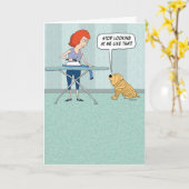 Funny Wrinkt Shar-Pei Chien Carte d'anniversaire (Fleur jaune)