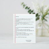 Funny Write Letter To Dad for Father's Day Card (Staand voorkant)