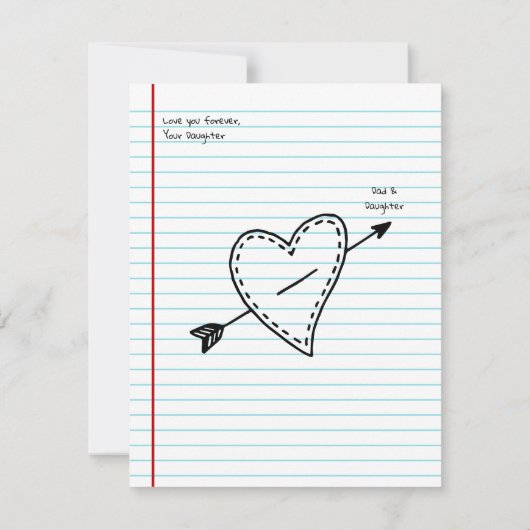 Funny Write Letter To Dad for Father's Day Card (Achterkant)