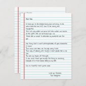 Funny Write Letter To Dad for Father's Day Card (Voorkant / Achterkant)