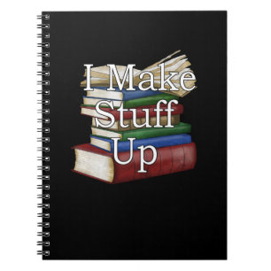 Funny Writer Author Writing I Write Books Notitieboek