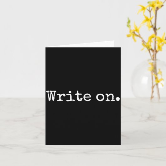 Funny Writing On Novelty Writing Writers Journalis Kaart (Gele Bloem)