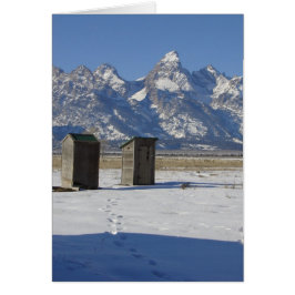 Funny Wyoming Outhouse Deluxe All Occasion