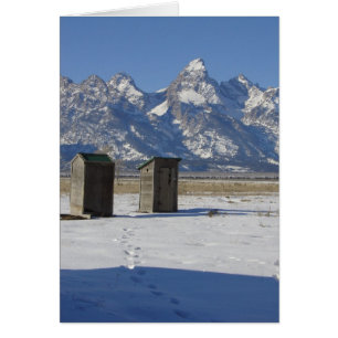 Funny Wyoming Outhouse Deluxe All Occasion
