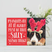 Funny Xmas Citaat voor kerstcadeau Feestdagenkaart (Staand voorkant)