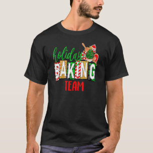 Funny Xmas Holiday Baking Team kerstkostuum T-shirt