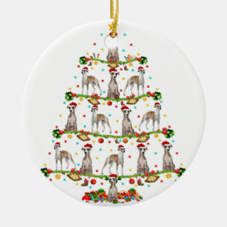 Funny Xmas lichtende kerstboom voor kerstmis Keramisch Ornament