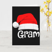 Funny Xmas Pajama Group Matching Gram Christmas Ha Kaart (Gele Bloem)