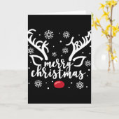 Funny Xmas Subtle Hidden Message Merry Christmas R Kaart (Gele Bloem)